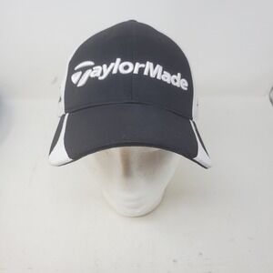 TaylorMade R11 Penta TP Golf Hat Black White Adjustable Mens Baseball Cap OSFA
